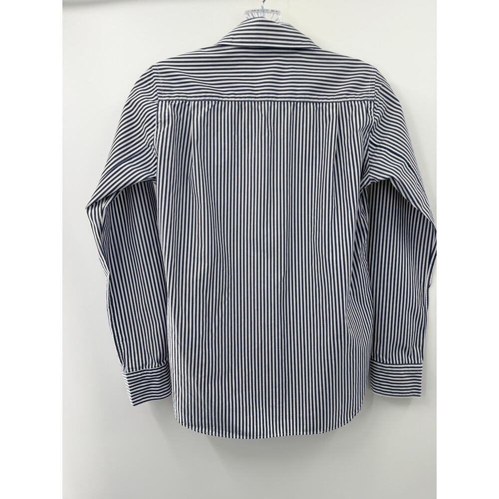 Play Comme Des Garçons UnisexNavy & White Striped Button Down Shirt Size Small - Picture 8 of 9